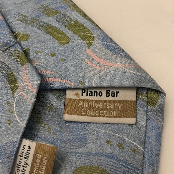 J Garcia Men’s Abstract Anniversary Collection Tie “Piano Bar” Limited Edition - Picture 10 of 13